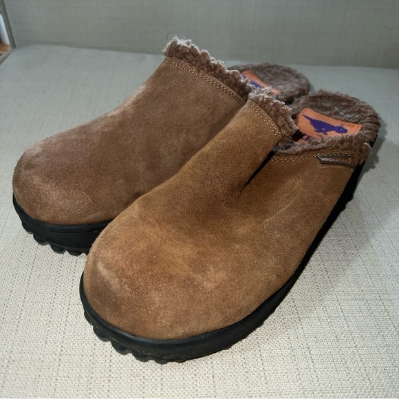 Rocket Dog Sherpa Platform Clogs Tan Suede Women’s Shoe Size 9M - Picture 2 of 11